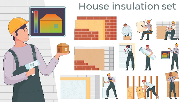 Source: www.freepik.com House insulation set